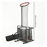 Volleyball Setter Target with Hoop Adjustable Height for Gym, Backyard, Coaches