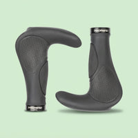 Winged Bicycle Grips Vibration Damping Double Lock Rings for Daily Commute