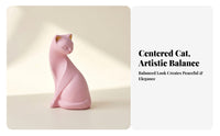 Tabletop Minimalist Cat Figurine Decorative Seated Cat Ornament Modern