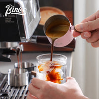 Bincoo Stainless Steel 304 Espresso Extraction Measuring Cup with Scale, Milk Pitcher