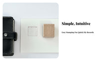 Wooden Block Calendar Stamp Decorative Endless Calendar Stamp Planner Accessory Reusable Craft Supply Sturdy for Card Making