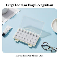 Weekly Case Large Font Weekly Organizer closureed Design for day-by-day Use, Gym