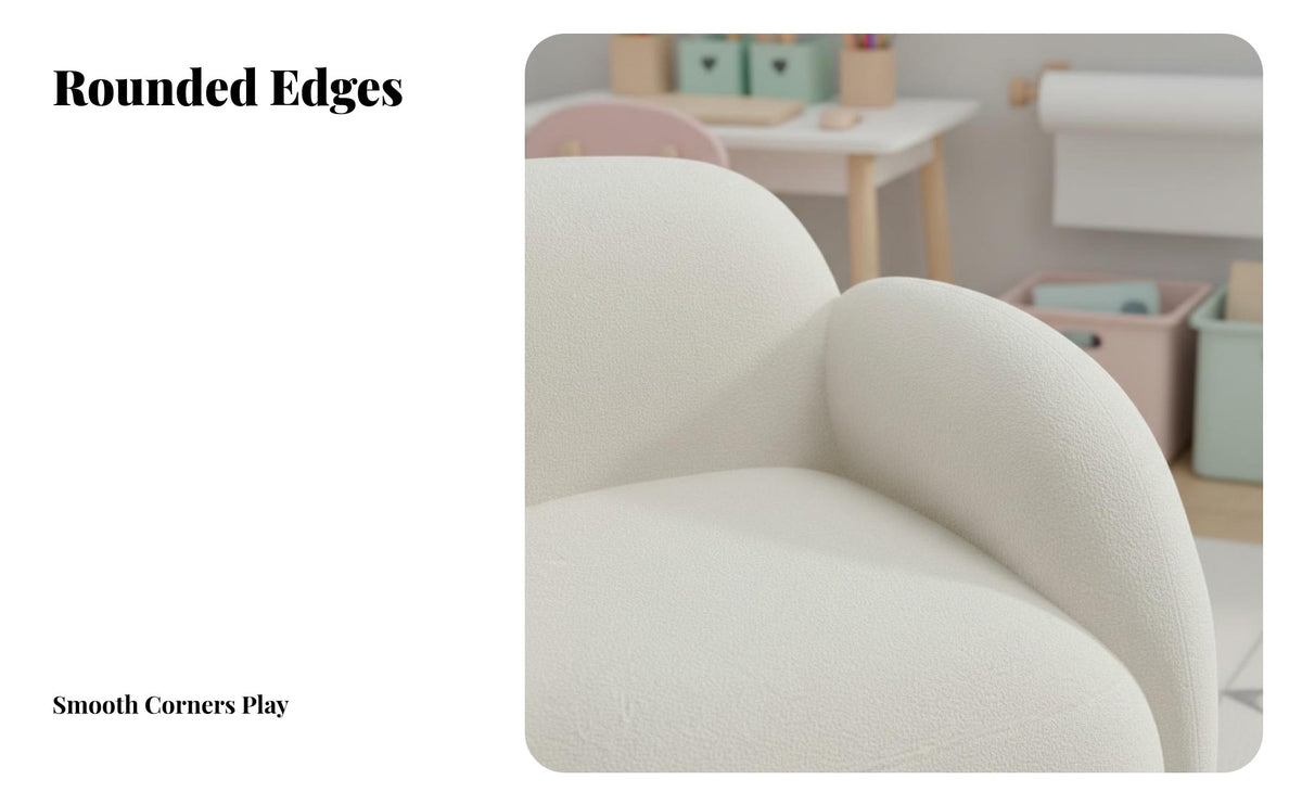Kids Table and Chair Set Drawable Surface Kids Craft Table and Chair Set Rounded Corners Early Education Activity Furniture for Daycare, Bedroom, Home