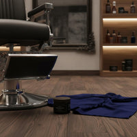 Salon Chair Round Base Polished Chrome Finish Barber Chair Base Anti-Slip Rubber Gasket Furniture Part for Beauty Parlor