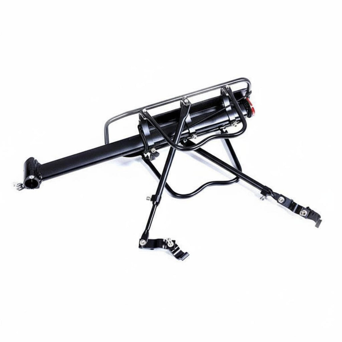 With Side Wings Quick Release Cycle Rack 50kg Load Capacity Aluminum Alloy Bike Pannier Rack Mountain Bike Rear Carrier for Commuting