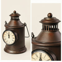 Lantern Clock Classic Ornament Industrial for Shelf