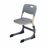 Sturdy Steel Frame Adjustable Student Desk and Chair Set Non-Slip Feet Children's Study Table with Chair Built-in Pen Slot Adjustable Student Desk Set Easy Assembly for Students