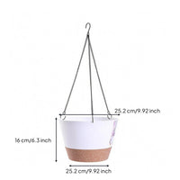 Hanging Planter Speckled Hanging Planter Wide Open Top