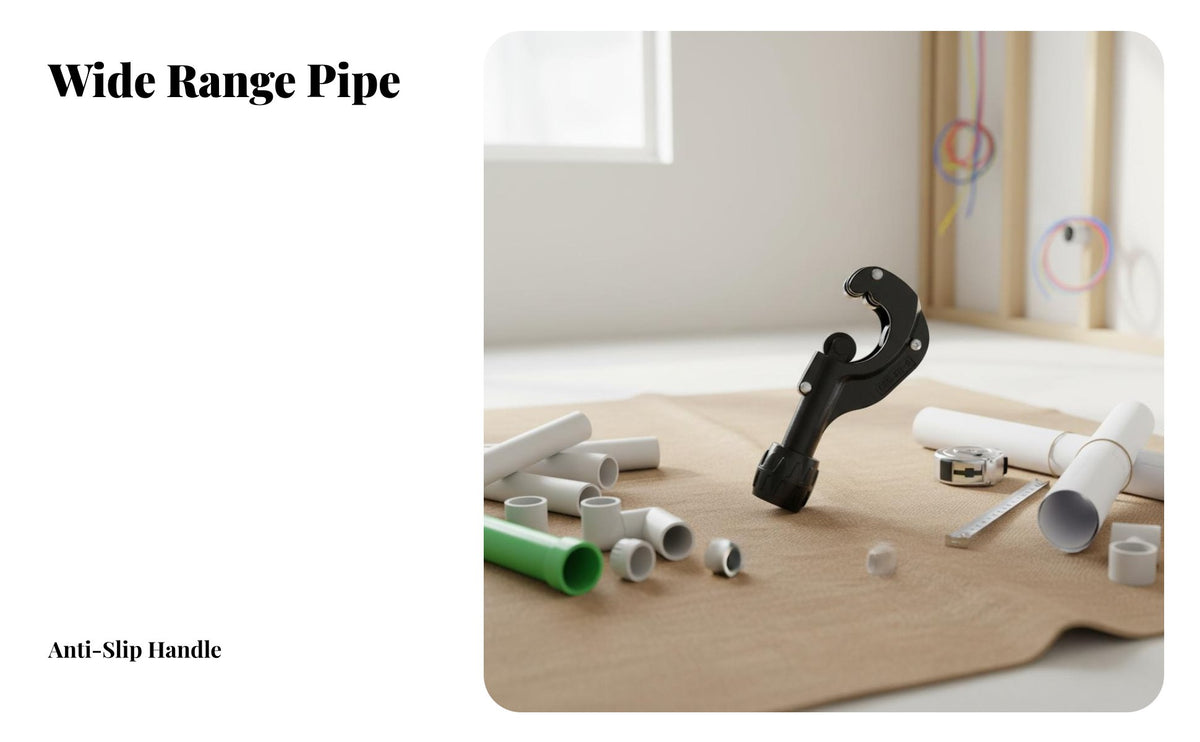 Copper Pipe Cutter Multi-Material Cutting Heating and Cooling Tubing Cutter Professional Quality Refrigeration Tool for Plumbers, Professionals