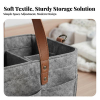 Textile Diaper Organizer Large Capacity Diaper Organizer Textile Baby Storage Basket Multi-Functional Changing Table