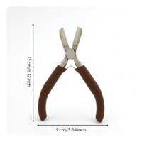 Jewelry Pliers Smooth-Jaw Pliers with Cushioned Grips Tool Spring-Loaded Wire Wrapping for Jewelers, Beading, Crafting