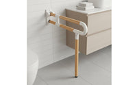 Folding Toilet Handrail Non-Slip Grip Toilet Rail Rust Resistant Flip up Grab Bar for Elderly