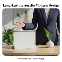 A4 Certificate Frame High Definition A4 Acrylic Frame Sturdy Acrylic Award Display for Office Workers, Homeowners, Commerce Show, Retail Store