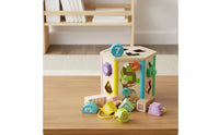 Wooden Shape Sorting Toy Early Learning Wooden Shape Sorter Fine Motor Skills Educational Sorting Box for Young Children, Infants, Nursery, Preschool