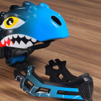 Full Face Child Helmet Ventilation Holes Child's Full Face Helmet Ventilated Secure Headgear for Children, Bicycling Riding, Skating