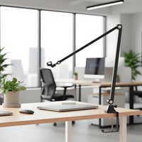 Sound Input Apparatus Stand Arm with Clamp Space-Saving Sound Input Apparatus Overhead Mount Stand Arm Heavy-Duty with Clamp for Podcasters