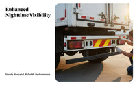 Weatherproof Truck Tail Reflector Board Weather-Resistant Journey Ing Unit Reflective Sticker for Fleet Managers, Journey Ing Unit S