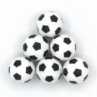 6 Pieces Standard Size 28 Mm Foosball Ball Long-Lasting Material Black and White Table Soccer Ball Colorfast Table Soccer Balls Fade Resistant