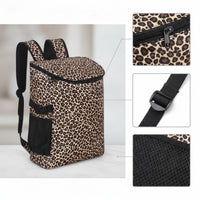 Insulated Cooler Backpack Leakproof Backpack Cooler with Front Pocket Adjustable for Picnics, Beach