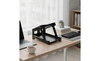 Angled Thermal Printer Stand Elevated Waybill Box Holder Space Efficient Plastic Stand with Sloped Platform Anti-Slip for Shipping Stations