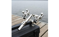 Double Fishing Rod Holder Anti-Movement Double Rod Fishing Stand Long-Lasting Sturdy Bonded Construction