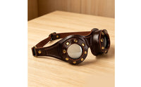 Steampunks Goggles Retro Goggles with Leather Strap Industrial Eyewear for Cosplay, Halloween