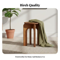 Vintage design Three-Legged Round Stool Multi-Purpose Low Seat Minimalist Design Indoor Furnishing Mortise and Tenon Joint for Cafe Owners, Homeowners, Interior Decorators, Dessert Shop, Living Room, Bedroom, Entryway