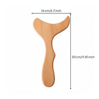 Natural Beechwood Wooden Gua Sha Tool Kit Polished Polished Surface Wood Treatment Massage Tool Set Ergonomic Design for Athletes, Home Use