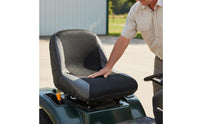 Lawn Mower Seat Cover Breathable Material Riding Mower Seat Cover Vehicle Accessory Resistant Sturdy Duty for Hot Weather