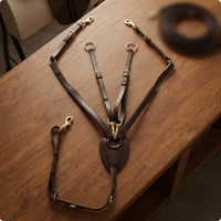 Horse Breast Brass-Colored Hardware Leather Breast Equestrian Gear