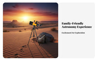 Large Opening 70mm Beginner Tele Erect Image Astronomical Tele with Tripod Ideal Gift Portable Stargazing Easy to Assemble for Beginners, Amateur Astronomers, Moon Watching, Educational Purposes, Backyard, Nature Viewing