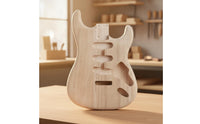 Unfinished Guitar Body Pre-Cut ST Guitar Made-to-Order Body Part for Luthier, Instrumentalists