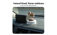 Wooden Rocking Horse Ornament Good Luck Charm Wooden Horse Bobblehead Bobble Action Car Dashboard Decor for Homeowners, Adults, Desktop, Desk, Bedroom