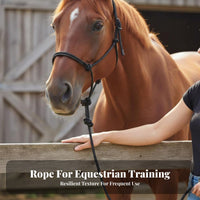 Western Design Horse Halter Long-Lasting Construction Horse Halter and Lead Set Stylish Pattern for Leading, Groundwork
