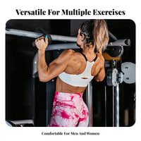 2 Pieces Multi-Functional Pull up Handles Wide Compatibility Strength Training Handles Sweat-Absorbing for Bodybuilders, Weightlifters