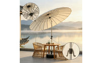 Patio Umbrella with Water Tank Base Stable Patio Umbrella with Base Windproof for Garden, Poolside, Cafe