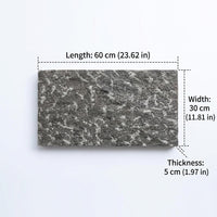 Stone Pavers, 60x30cm Gray Paving Slabs, Stepping Stones for Courtyard & Garden Landscaping, Outdoor Stone Pavers