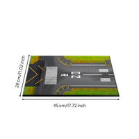 Airport Landing Strip Diorama Wooden Airport Landing Strip Base Textured Model Aircraft Display Board for Hobbyists