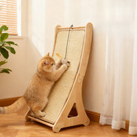 2 Pieces Replaceable Cat Scratching Pad with Frame Replacement Sisal Scratching Pad Long-Lasting Pet Supply Natural for Cats, Floor