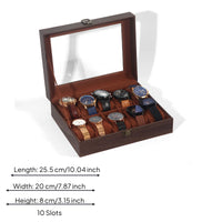 Watch Storage Box Transparent Window Watch Display Box Front Latch