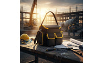 Reinforced-Weave Tool Bag Multiple Pockets Portable Organizer Side Pocket