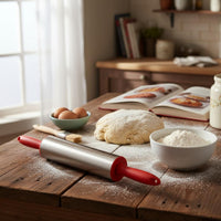 Stainless Steel Rolling Roller Long-Lasting Kitchen Tool Brushed Finish