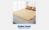 Handwoven Bamboo Cooling Mat, Water Bamboo Bed Mat, Old Bamboo Edged, Handmade