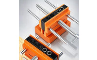 Precise Positioning Self Centering Doweling Jig Adjustable Clamp Dowel Drilling Jig Wear-Resistant Hand Tool for Woodworkers, DIY Enthusiasts, Workshop
