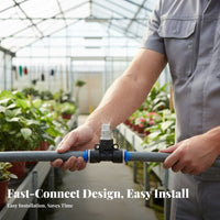 Aerosolizing Sprinkler Head Water-Saving Adjustable Misting Nozzle Easy to Install Quick Connect Tee Sprinkler for Gardeners, Farmers, Garden, Lawn