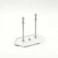 Display Bracket with Hexagonal Base Transparent Acrylic Wall Bracket Acrylic Display Mount Screw-Mounted Compact for Collectors