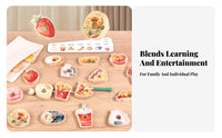 Fruit and Vegetable Lacing Beads Food Threading Toy Colorful Child-Led Threading and Lacing Toy