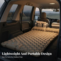 Lightweight Foot Pump Sleeping Mat Quick Inflation Portable Camping Bed Compact Camping Air Mattress with Pillow Long-Lasting for Campers, Outdoor Enthusiasts, Travelers, Car Travel, Hiking, Beach, Home