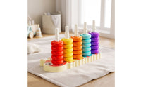 Child-Centered Caterpillar Stacking Toy Early Learning Stacking Toy with Spiral Posts Fine-Motor Colorful for Tabletop Activity