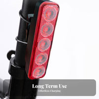 High Brightness LED Bike Tail Light Multi-Mode Rechargeable Cycle Rear Light Long Battery Life for Adults, Kids, Commuting, Helmet, Hiking